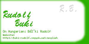 rudolf buki business card